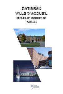 Livre Gatineau, ville d'accueil - gratuit pour les membres - le public doit l'acheter à la Boutique