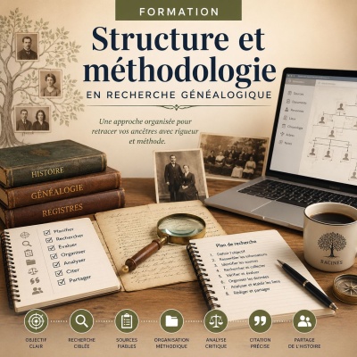 Structure et m&eacute;thodologie en recherche g&eacute;n&eacute;alogique